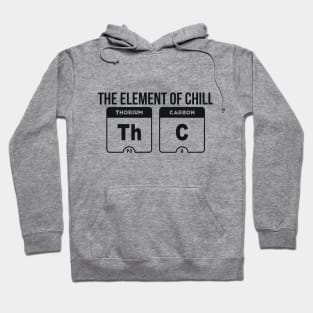 Mens The Element of Chill THC marijuana joke Hoodie